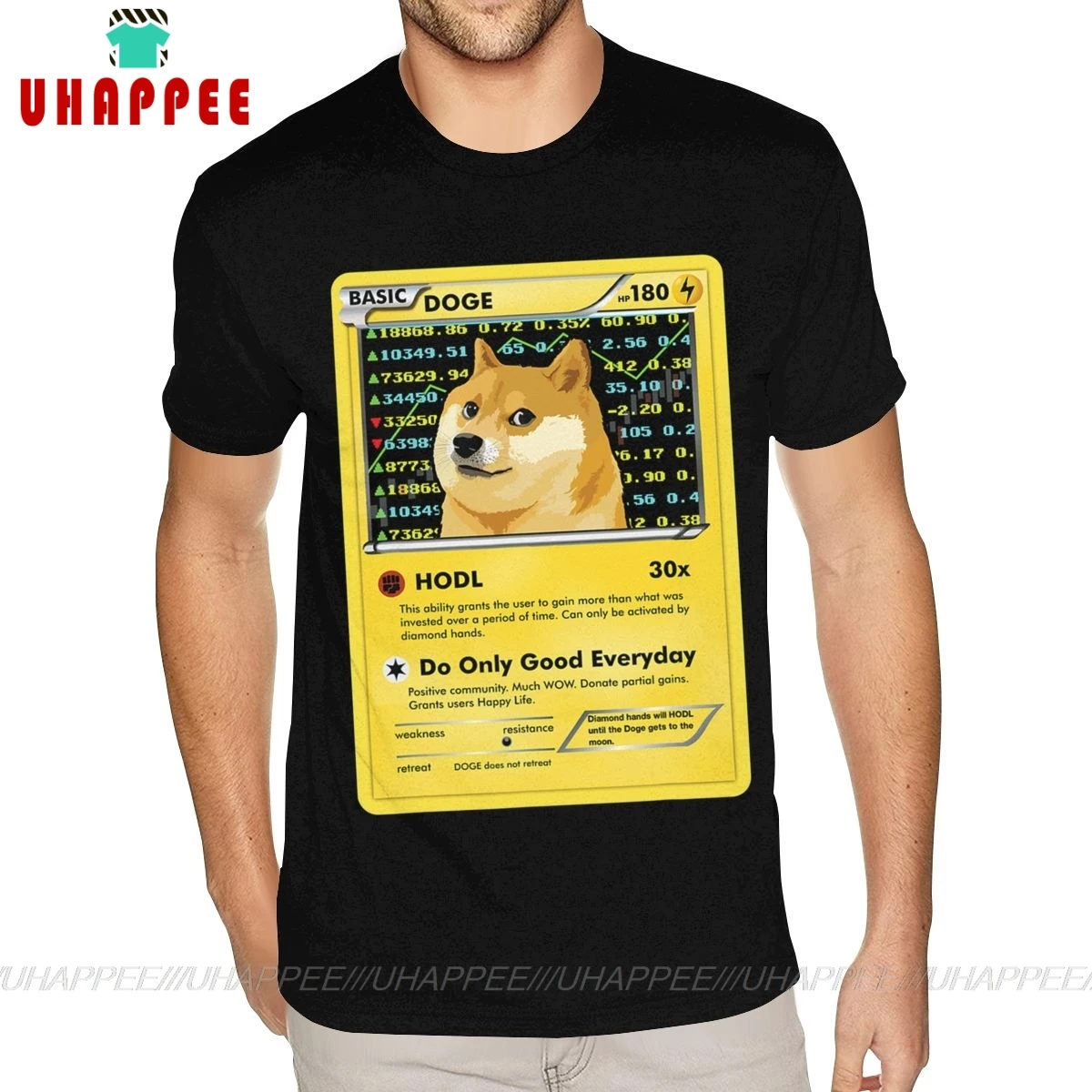 

Дизайнерская забавная футболка Dogecoin, Doge Hodl Card, криптовалюм, мужские, Детские футболки, мужские футболки с коротким рукавом на заказ, Мужская ...
