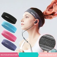 sports headbands men and women silicone headscarves forehead protection running basketball gym yoga beam sports sweat absorption