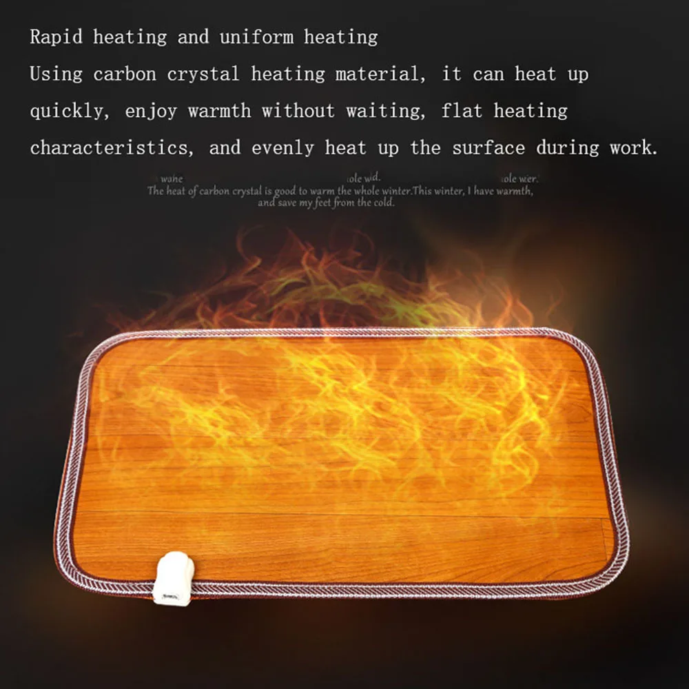 Кожаный нагревательный коврик для ног теплые электрические нагревательные