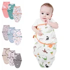 Хлопковые пеленки для младенцев, спальные мешки для новорожденных, регулируемые пеленки для новорожденных, одеяла для новорожденных 0-6 месяцев