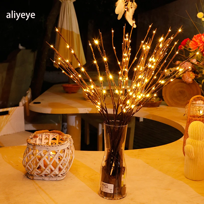 

Светодиодная гирсветильник да в виде ветки ивы, 70 см, 20 лампочек