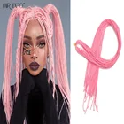 34 дюйм плетение волос Красочные синтетические косы Zizi Box волосы кроше для наращивания розовые синие Черные Волокна 50 г волосы Expo City