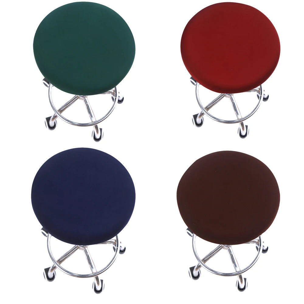 Чехол для стула круглые эластичные чехлы на кресла чехол сиденья домашний