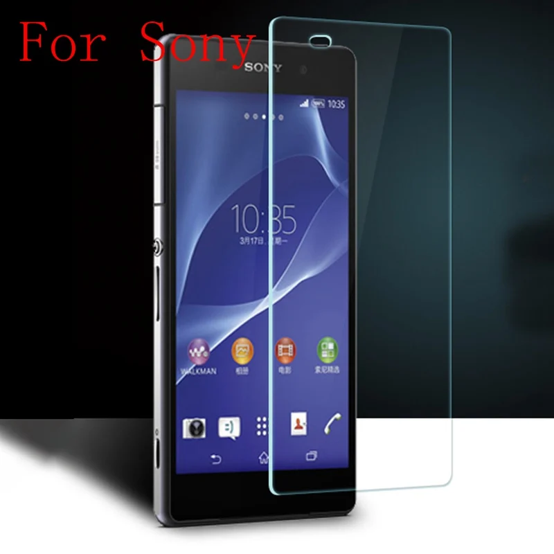 Защитная пленка закаленное стекло премиум класса для Sony Xperia Z1 Z2 Z3 Z5 Compact M2 M4