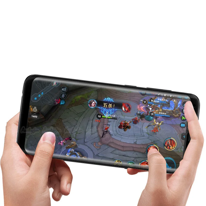Защитное стекло закаленное для Samsung Galaxy S10 S9 S8 Plus S7 edge Note 10 9 8 3D Full Cover Anti blue|Защитные