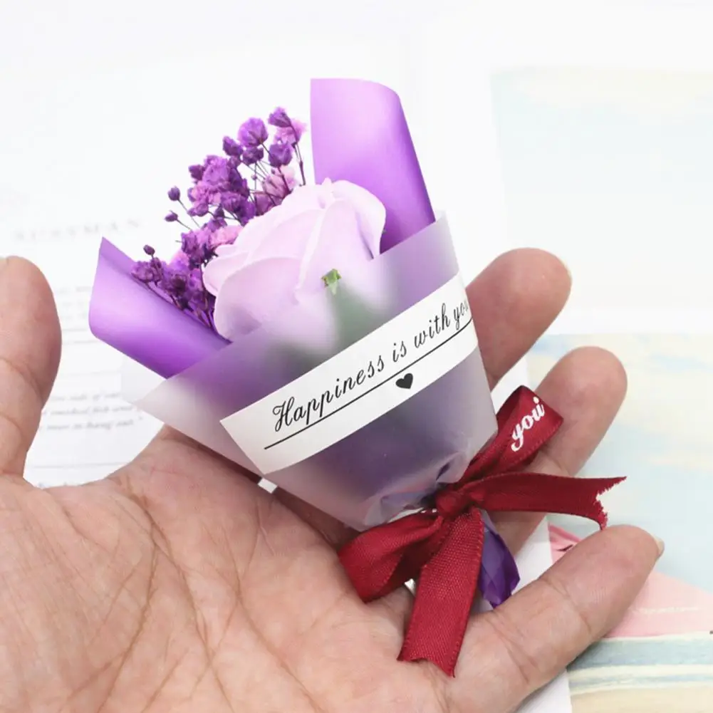 1Pc Soap Flowers Quick Dissolve Artificial Flower Valentine's Day Rose gift 2022 |