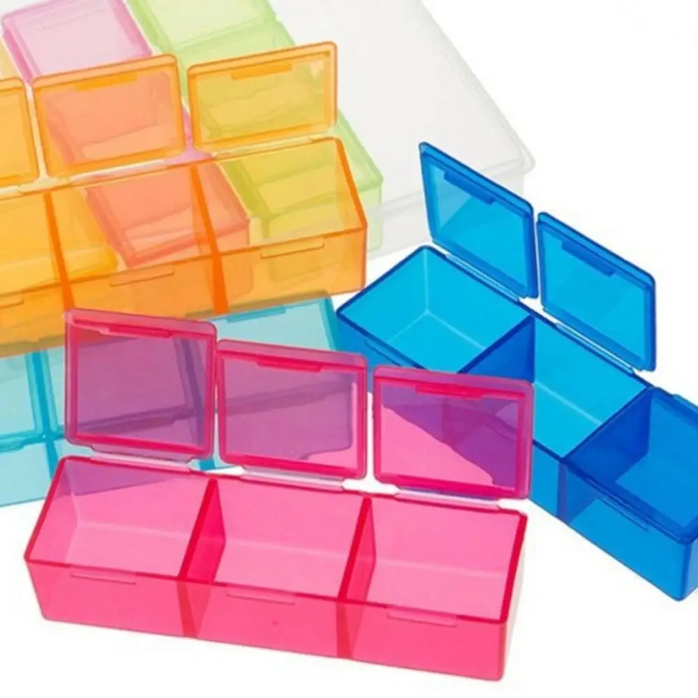 21 прозрачный ящик для хранения с одним слотом пластиковое Ювелирное кольцо