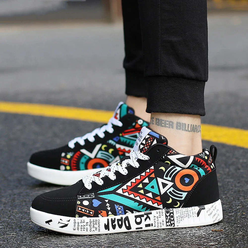 Мужские кроссовки с высоким берцем дизайнерская мужская повседневная обувь