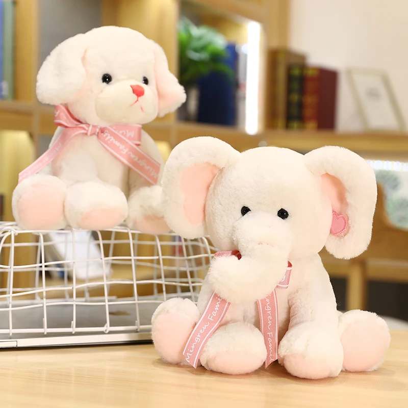 

25CM Lovely Dog Plush Toys Stuffed Soft Animal Kawaii Elephant Teddy Bear Dolls Cute Appease Gift For Children Kids Home Decor