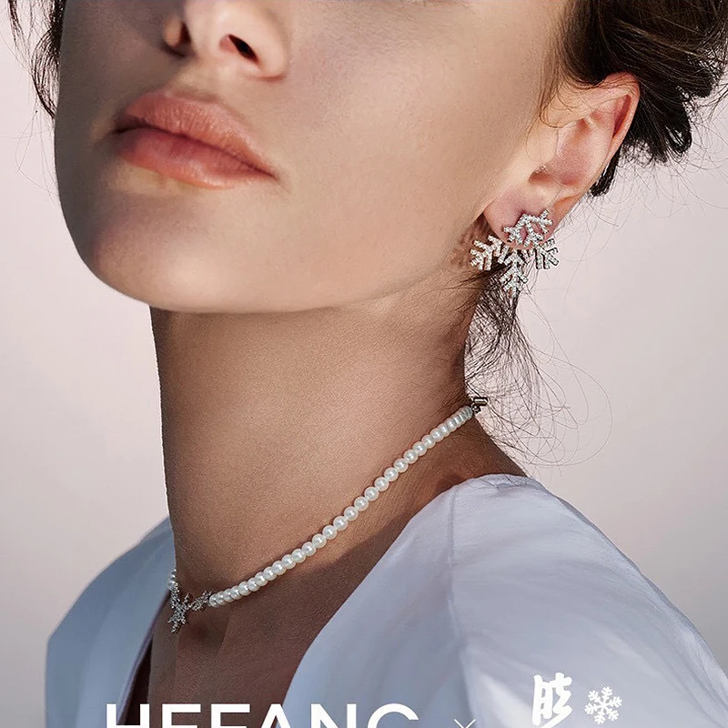 

Женские серьги-Клипсы из серебра 925 пробы вечерние цирконами