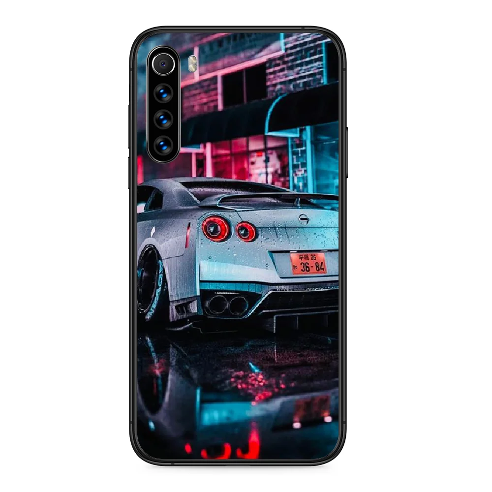 

Japan JDM Sports Car Phone case For Xiaomi Redmi Note 4A 4X 5 6 6A 7 7A 8 8A 4 5 5A 8T Plus Pro black cover luxury bumper