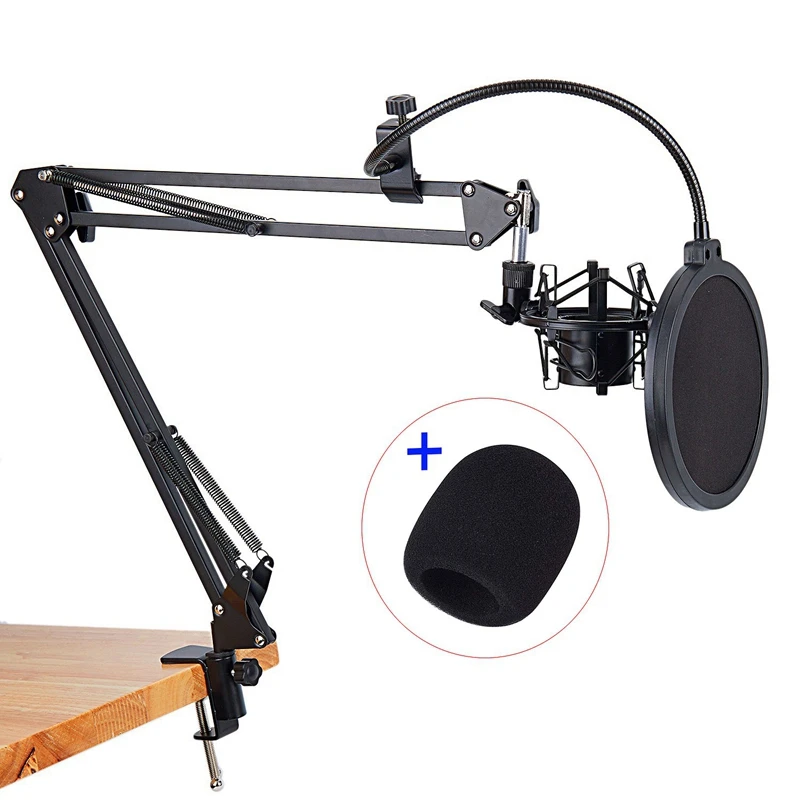 

1 Set Nb-35 Microphone Scissor Arm Stand and Table Mounting Clamp & 1Pcs Guitar Effects Pedalboard Bracket