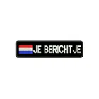 Индивидуальная именная нашивка, флаг Нидерландов, вышитая бирка с именем, текстом, пришивная подложка с крючком для униформы, шапки, сумки, ошейника для домашних животных