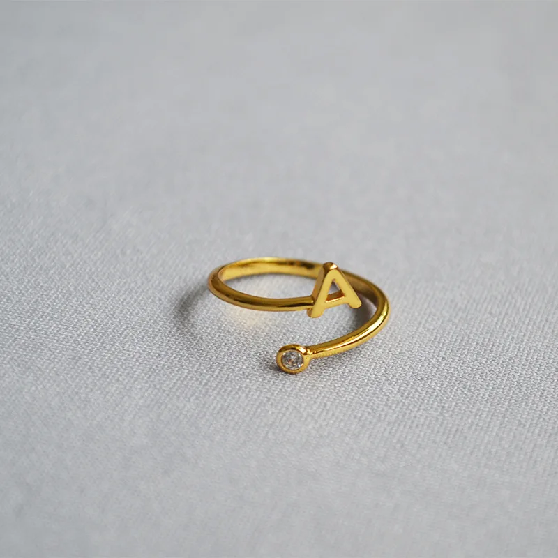 2019 fine letter ring name initial adjustable mouth eating folding belt female | Украшения и аксессуары