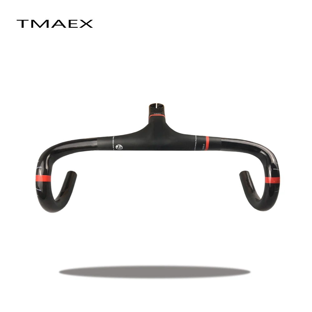 TMAEX новейший полный углеродный руль шоссейный велосипед Встроенный и стержень