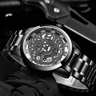 Часы наручные SOXY Мужские кварцевые в стиле унисекс, роскошные серебристые стальные, с отверстиями