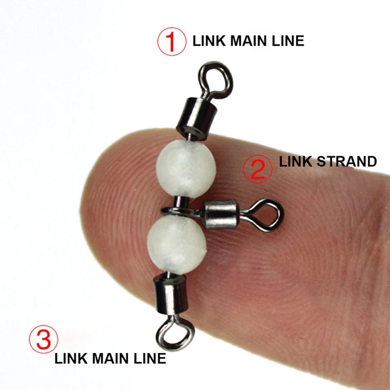 Трёхсторонняя рыболовная (вертлюжная) Т образная вращающаяся на 360 градусов