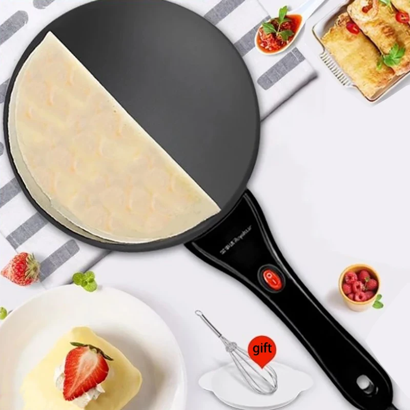 

Electric Crepe Maker Non-stick Griddle Baking Pan 20cm Pizza Pancake Machine Kitchen Appliance Cooking Tools Cake Machine