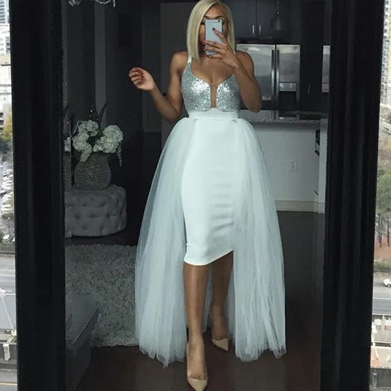 Detachable Tulle Overskirt Wrap Skirts 2 Layered Removable Skirt Traine Wedding Dress Prom Party Long Maxi Mesh Ribbon | Женская одежда