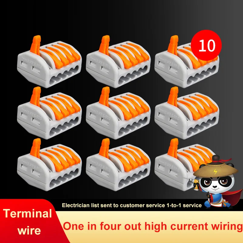 

PCT-215 Type Wire Connector 222-415 Soft And Hard Wire Connection Universal Terminal Connector Universal Cable Wire Push-In Type