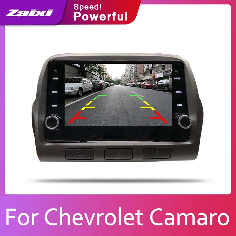 Автомобильный мультимедийный плеер ZaiXi 2 din Android 8 0 радио GPS для Chevrolet Camaro 2010 ~ 2015