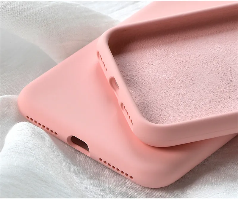 IUENUA Ударопрочный силиконовый чехол для iPhone XS MAX XR X Liquid Fiber мягкий телефона 6 6s 7 8 Plus