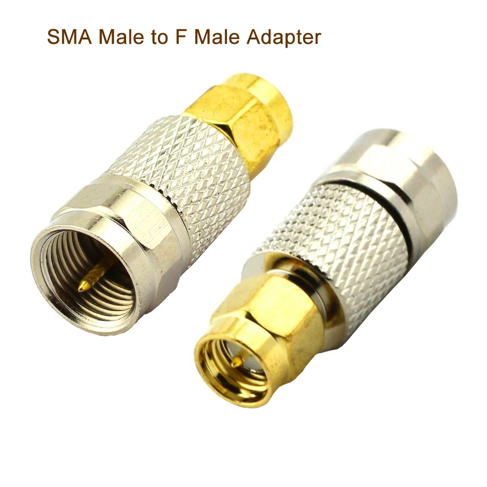 10 шт./лот SMA штекер к разъему типа F Штекер прямой RF коаксиальный адаптер разъем
