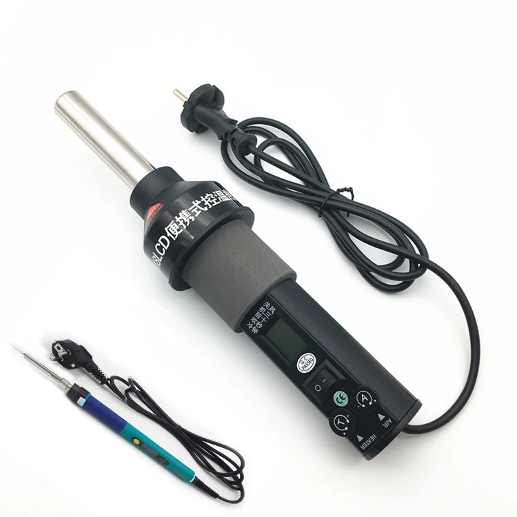 Паяльная станция 8018 LCD 450W портативный тепловой пистолет BGA паяльная +
