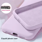 Жидкий силиконовый чехол для телефона Samsung A50 A70 A51 A71 S8 S9 S10E S20 Plus, однотонный чехол, чехол для Samsung 8 9 10 A20 A30