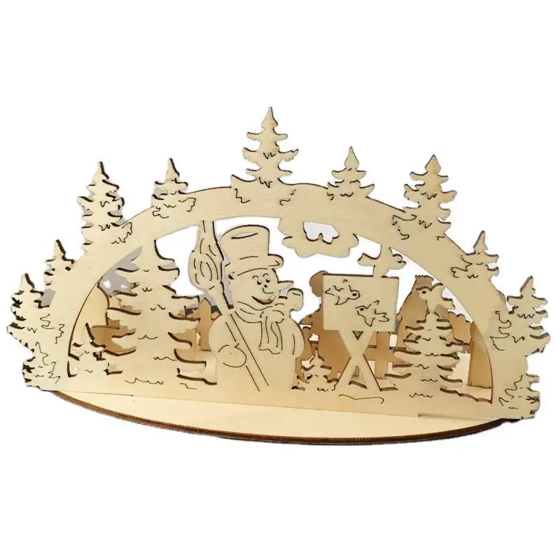 

1 комплект Рождественская елка стол украшения деревянные подвесные украшения для рождественские украшения