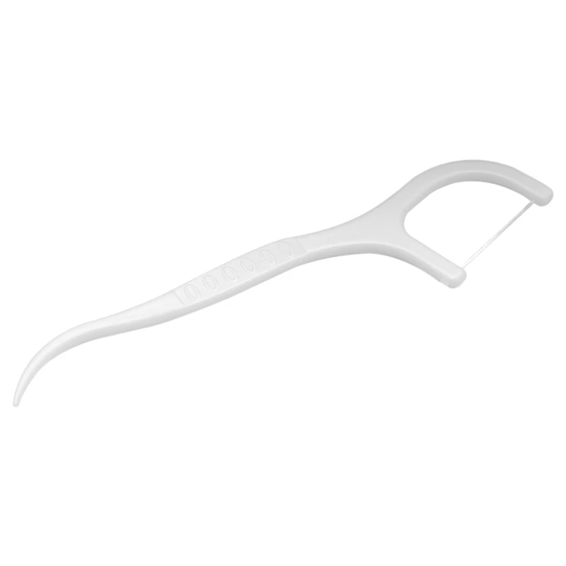 

Disposable 50pcs Oral Teeth Clean Care Floss thread Flosser Plastic Tooth Picks