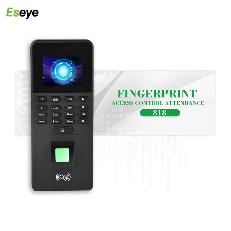 Eseye Biometric Fingerprint Access Control Keypad System RFID Support Password TCP/IP Network USB Office Time Attendance Machine |