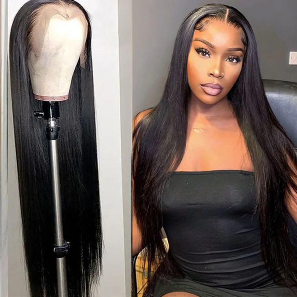

13x4 Straight Lace Front Human Hair Wigs For Women 13X6 HD Lace Frontal Wig 4X4 5x5 6x6 Long Malaysian Straight Lace Closure Wig
