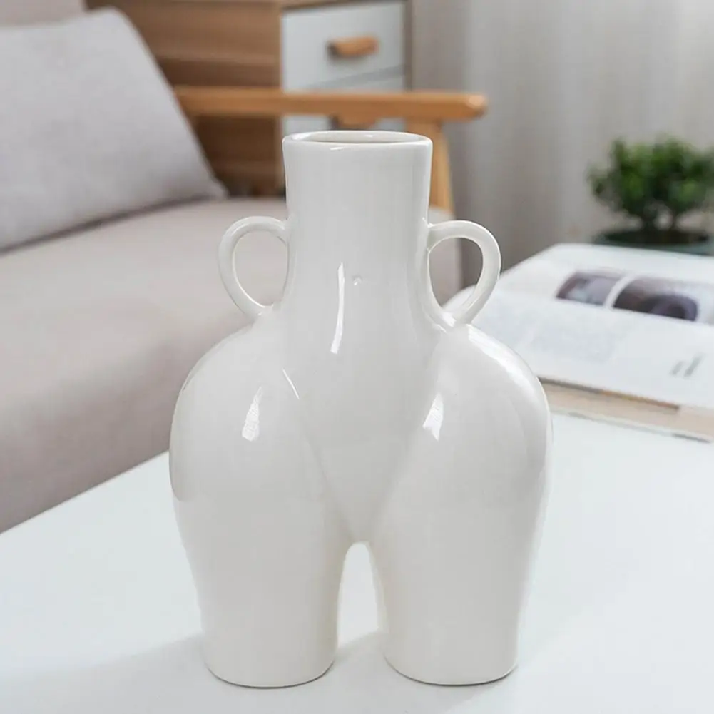 

Body Art Vase Ceramic Human Body Flower Holder Table Centerpiece Creative Ceramic Vase That Simulates Human Body Art
