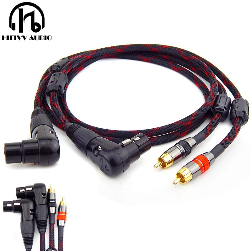 HiFi XLR к RCA кабель караоке микрофон звук Cannon разъем удлинитель Mikrofon аудио миксер