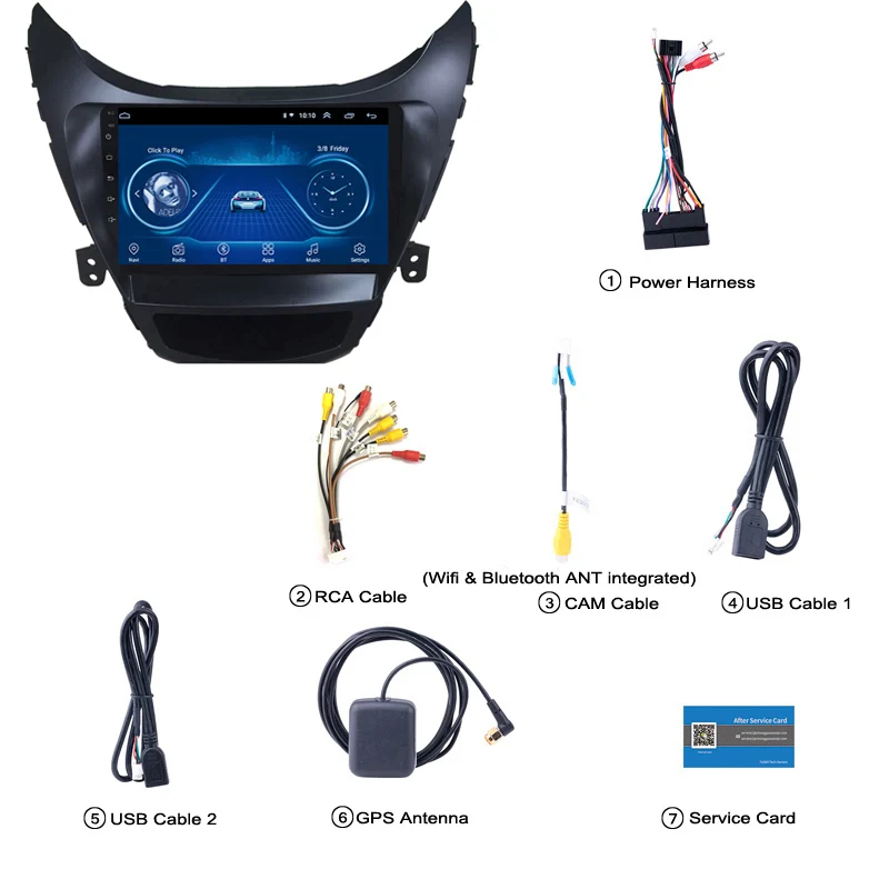 Android 8 1 2.5D Закаленное HD сенсорный экран 9 дюймов радио для hyundai Elantra 2011-2013 с Bluetooth USB