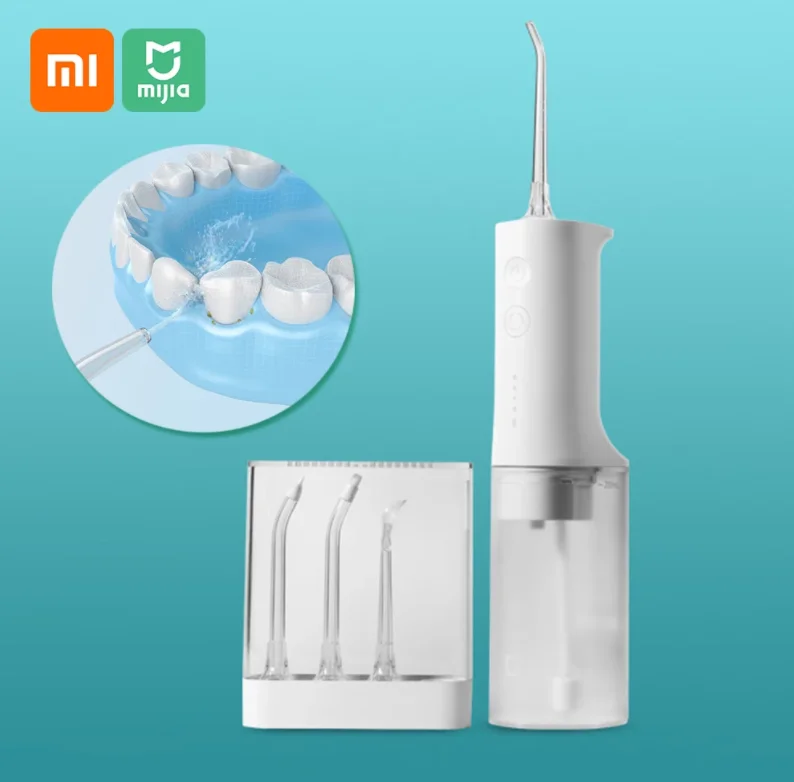 Xiaomi Mijia Oral Irrigator Flusher Cleaning Stone Tooth Portable Oral Washer Flossers Electric Flusher Teeth Cleaner