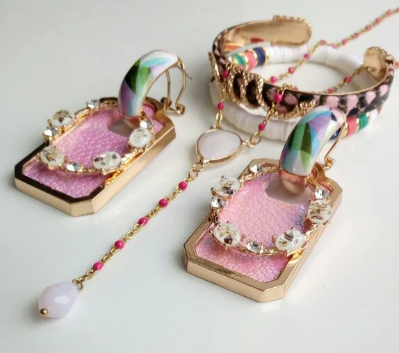 NeeFuWoFu браслеты из цинкового сплава змеи с принтом бамбука фестиваль открытый