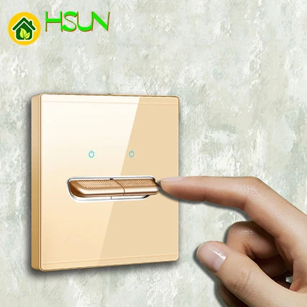 86 Тип шампанского переключатель с закаленным стеклом Сброс 1 2 3 4 gang 12 way Ретро