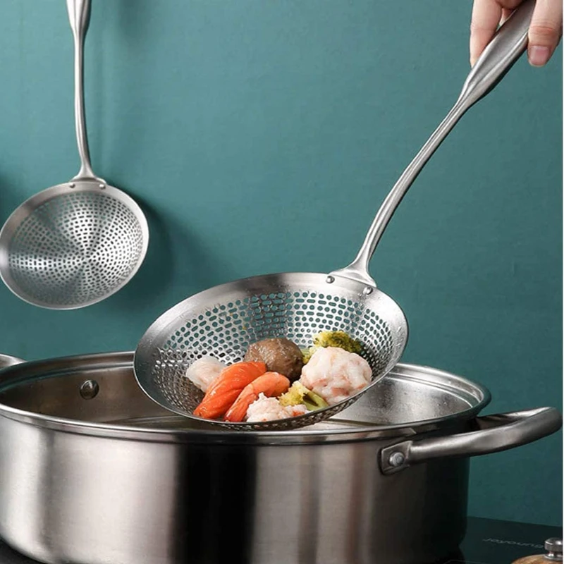 Ложка скиммер ложки для кухни вакуумная удлиненная антиожоговая ручка