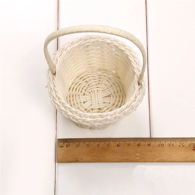 Тканые корзины для хранения мини тканые тканевые из ротанга фруктов косметики