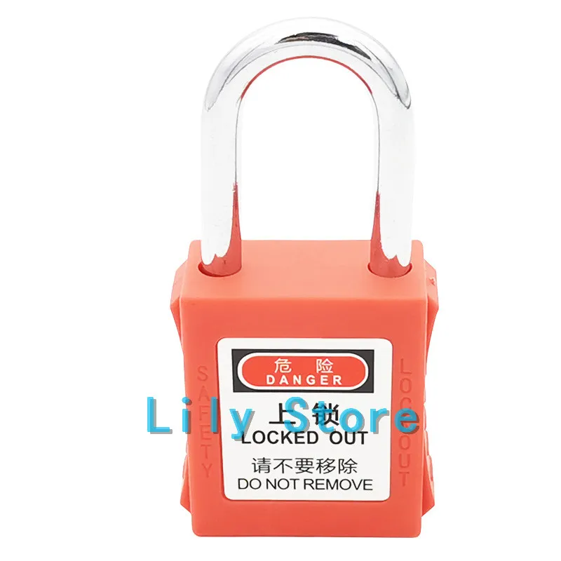 

1pc Engineering Safety padlock lock shackle material steel/insulation/stainless steel & 25/38/76mm height