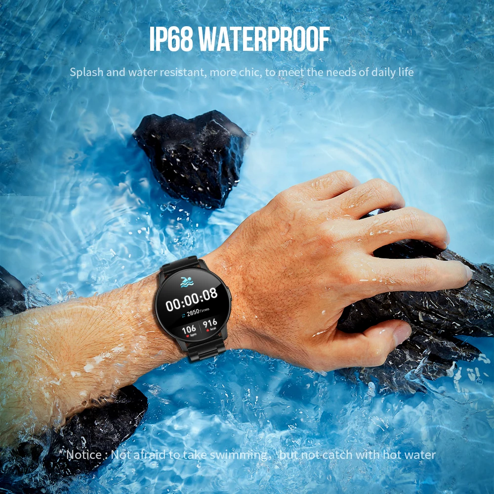 

Watch Men 1.28 Inch Smartwatch For Android IOS IP68 Waterproof 30 Days Long Standby DIY Dials LEMFO