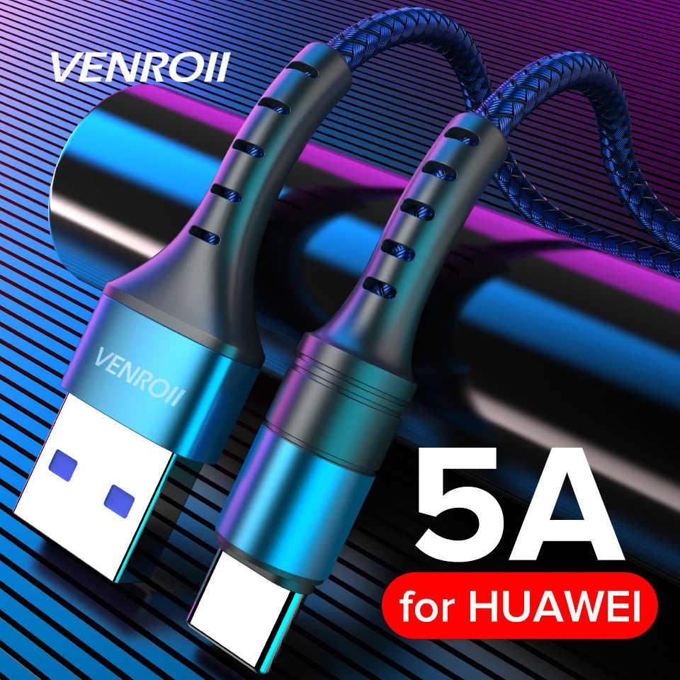 1 м 2 Тип C USB Cabe 5A супер зарядка Kable для Huawei Honor Mate 20 P30 P20 Pro QC3.0 Быстрая USBC шнур