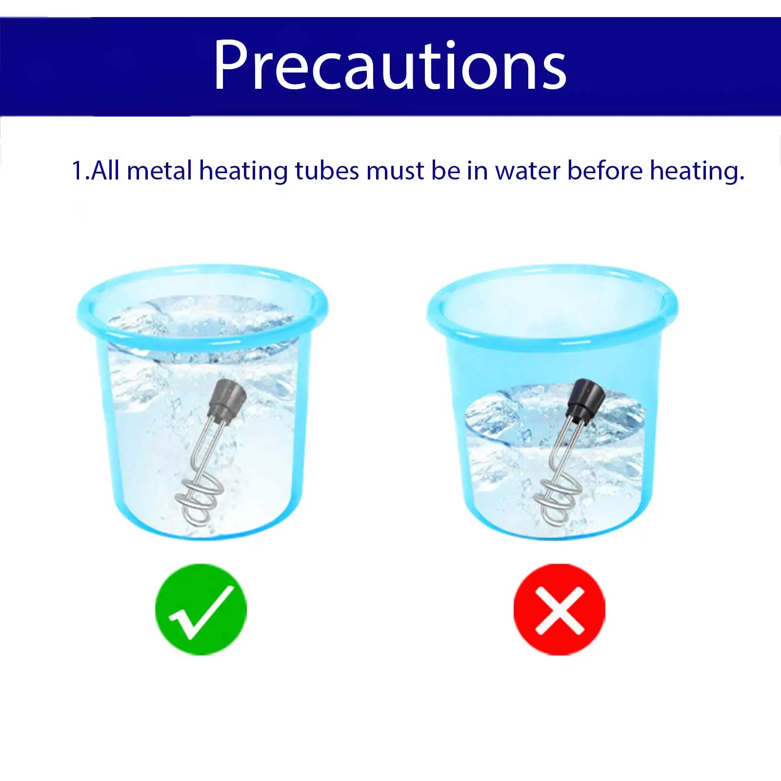 

Mini Electric Water Heater 1500W 110V Boiler Hot Water Coffee Immersion Travel Portable Instant Hot Water Heaters