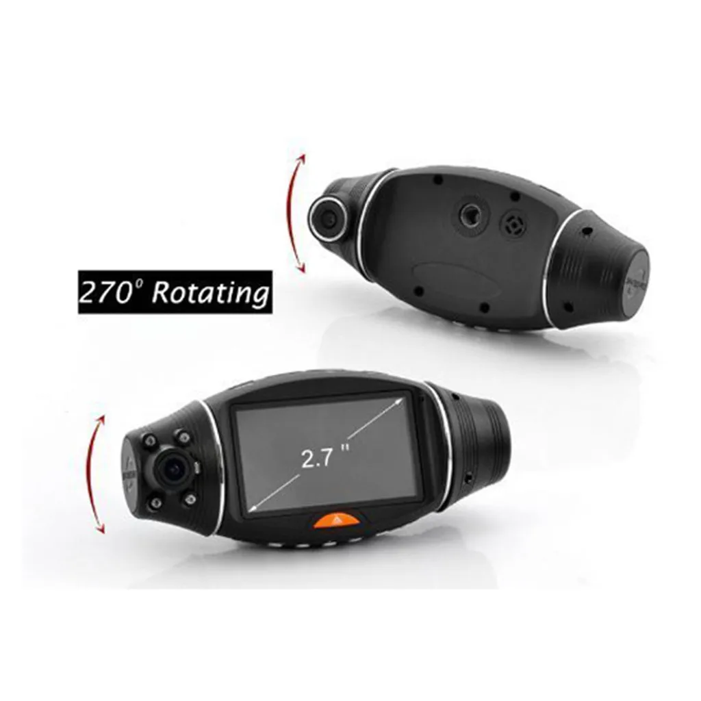 HD1080P Автомобильный видеорегистратор с двумя объективами и экраном 2 7 дюйма |