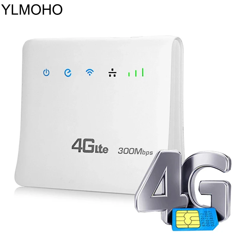 YLMOHO 4G Wi Fi роутер LTE/CPE мобильный с портом LAN и SIM карты шлюз|Беспроводные роутеры| |