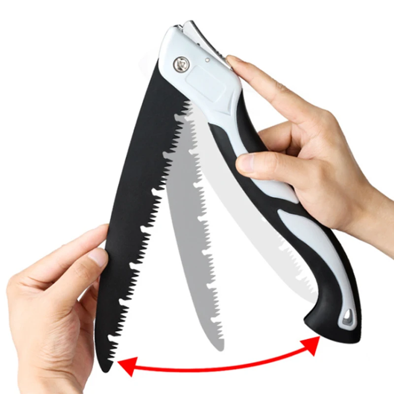 

Multifunctional Hand Fold Saw Woodworking Cutting Tools Handle Collapsible Sharp SK5 Steel U-Shaped Turbine Camping Hand Saw