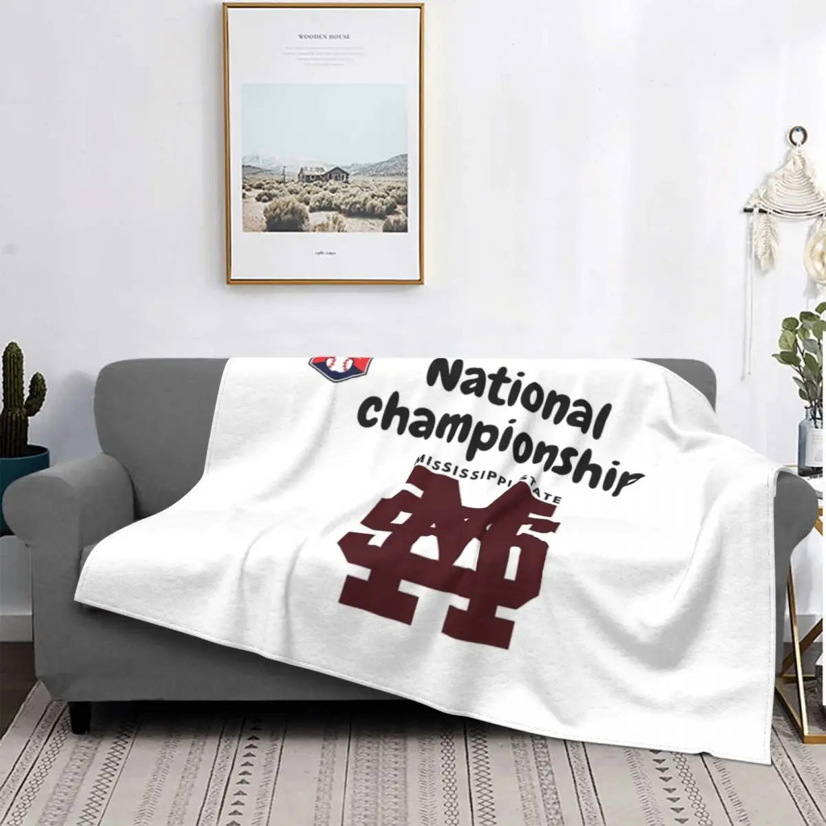 

Mississippi State National Blanket Bedspread Bed Plaid Comforter Bedspread 90 Hooded Blanket Home Textile Luxury