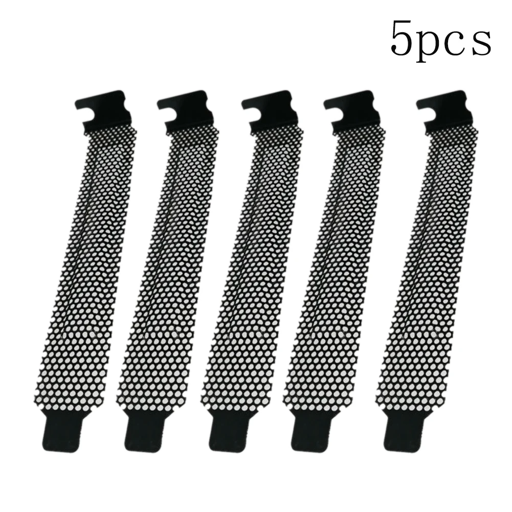 5pcs/set Board Blanking Plate Desktop Heat Dissipation Computer Case PCI Slot Cover Dust Filter Hard Easy Install Cooling Fan |